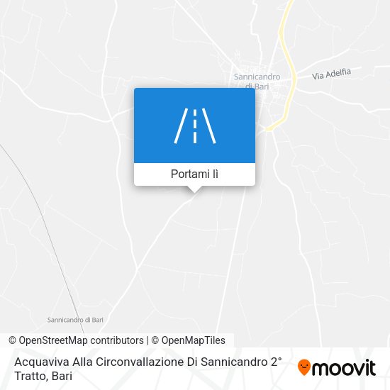 Mappa Acquaviva Alla Circonvallazione Di Sannicandro 2° Tratto