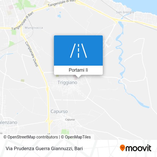 Mappa Via Prudenza Guerra Giannuzzi