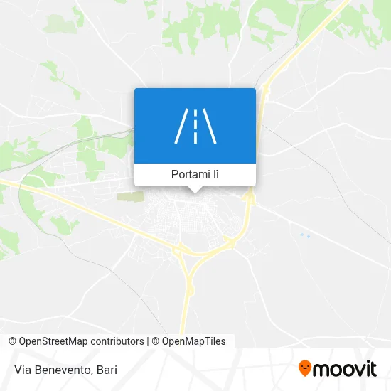 Mappa Via Benevento