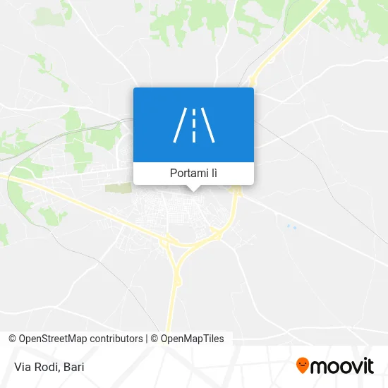 Mappa Via Rodi