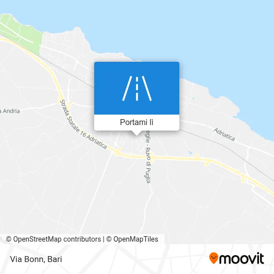 Mappa Via Bonn