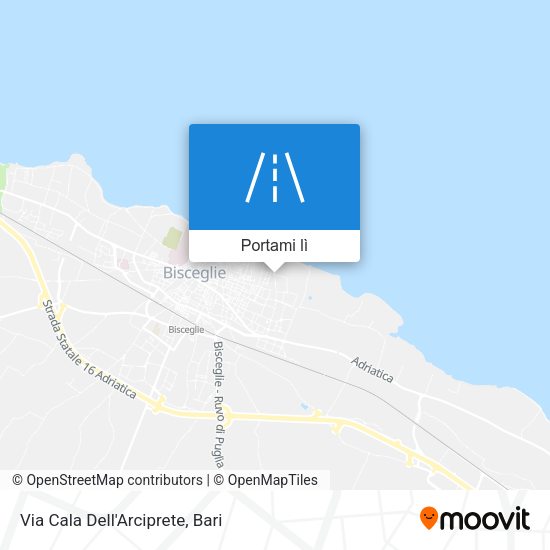 Mappa Via Cala Dell'Arciprete