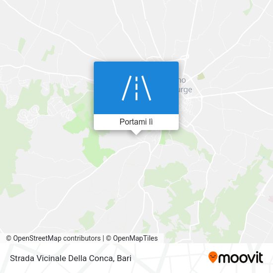 Mappa Strada Vicinale Della Conca