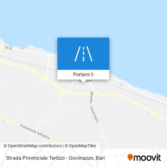 Mappa Strada Provinciale Terlizzi - Giovinazzo