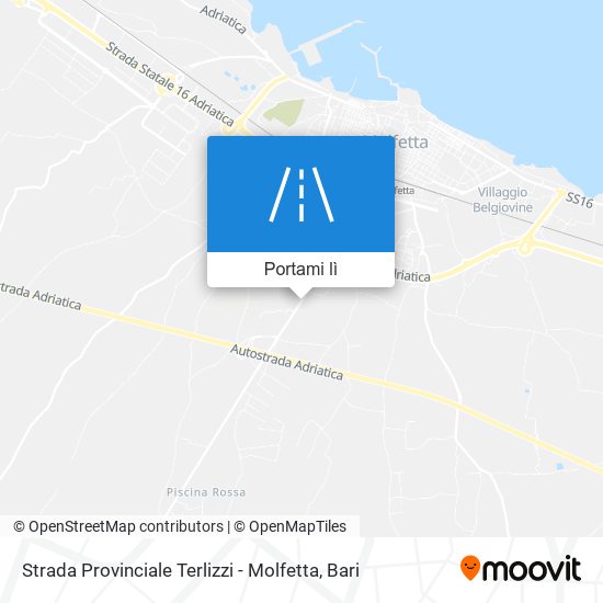 Mappa Strada Provinciale Terlizzi - Molfetta