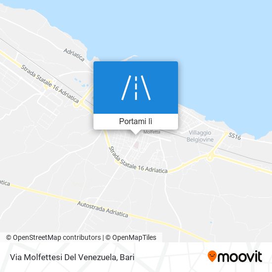 Mappa Via Molfettesi Del Venezuela