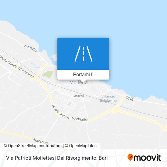 Mappa Via Patrioti Molfettesi Del Risorgimento