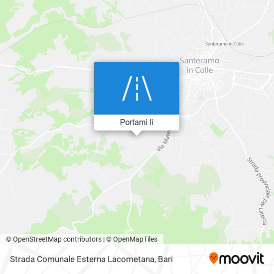 Mappa Strada Comunale Esterna Lacometana