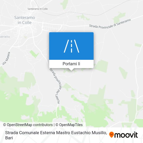 Mappa Strada Comunale Esterna Mastro Eustachio Musillo