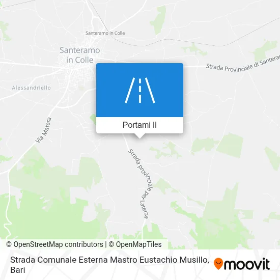 Mappa Strada Comunale Esterna Mastro Eustachio Musillo
