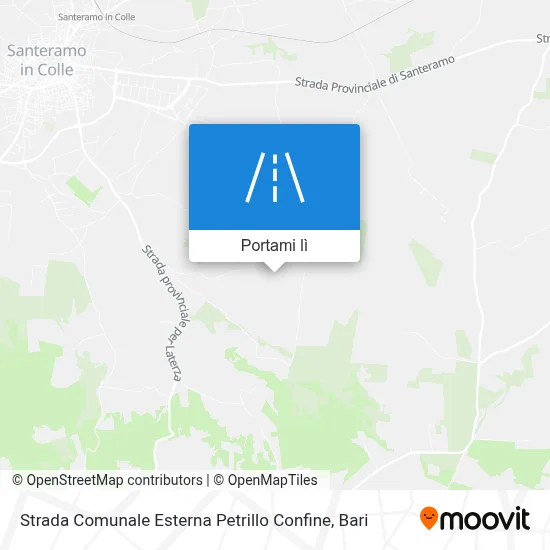 Mappa Strada Comunale Esterna Petrillo Confine