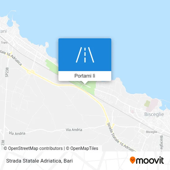 Mappa Strada Statale Adriatica