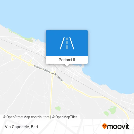 Mappa Via Caposele