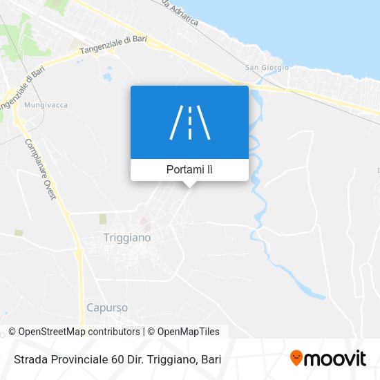 Mappa Strada Provinciale 60 Dir. Triggiano
