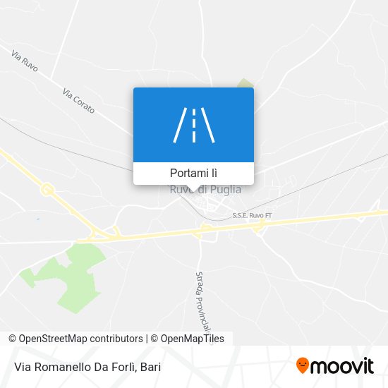 Mappa Via Romanello Da Forlì