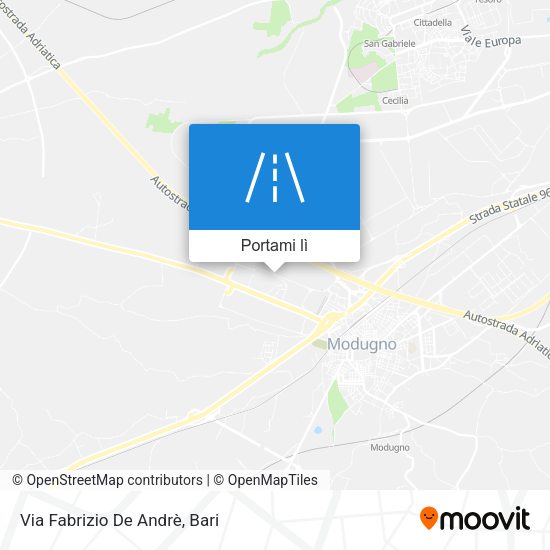 Mappa Via Fabrizio De Andrè