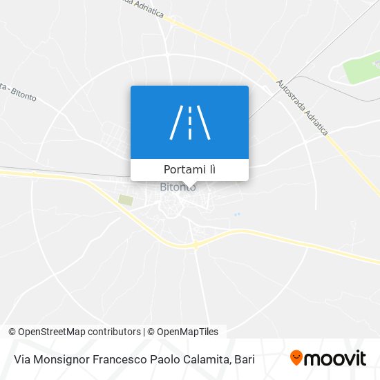Mappa Via Monsignor Francesco Paolo Calamita