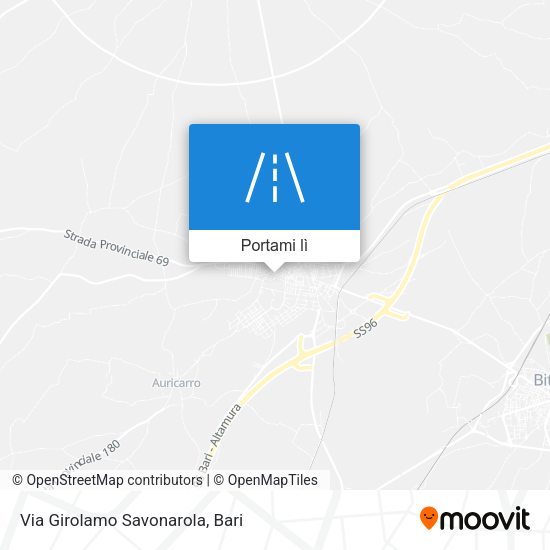 Mappa Via Girolamo Savonarola