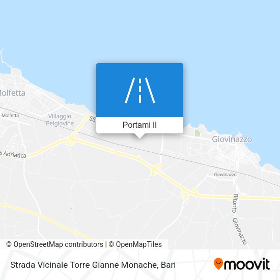 Mappa Strada Vicinale Torre Gianne Monache