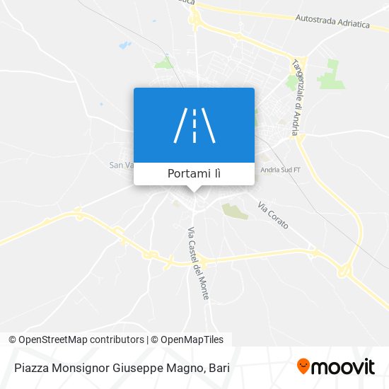 Mappa Piazza Monsignor Giuseppe Magno