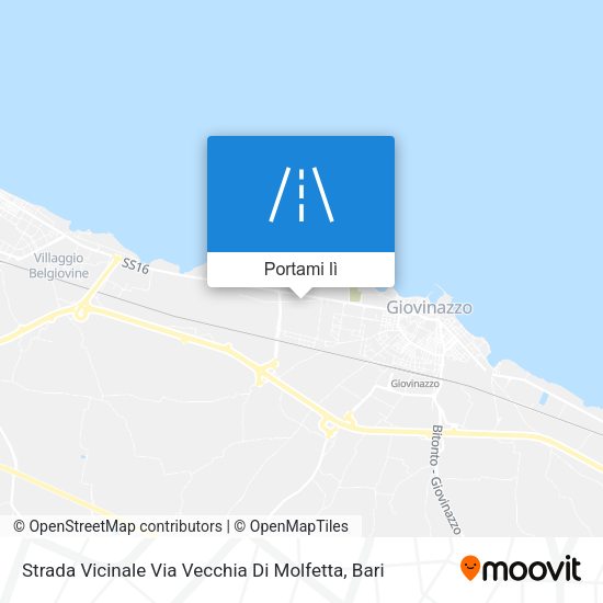 Mappa Strada Vicinale Via Vecchia Di Molfetta