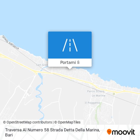 Mappa Traversa Al Numero 58 Strada Detta Della Marina