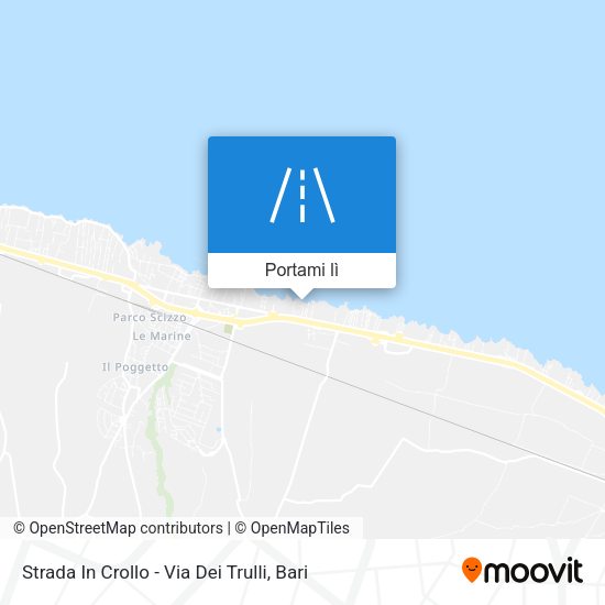 Mappa Strada In Crollo - Via Dei Trulli