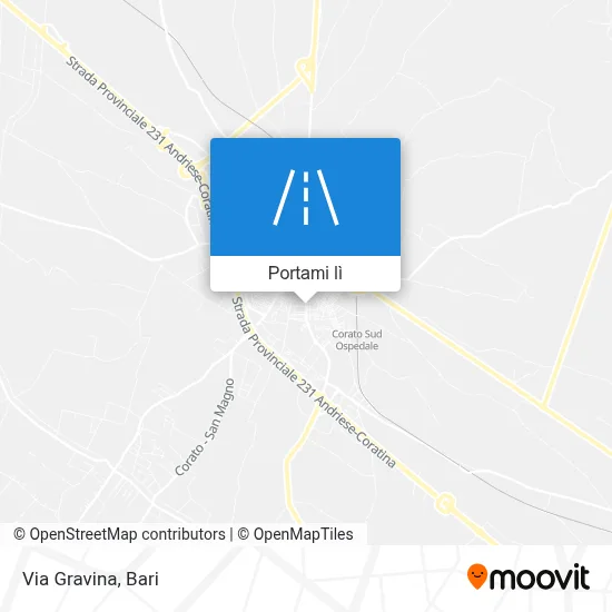 Mappa Via Gravina