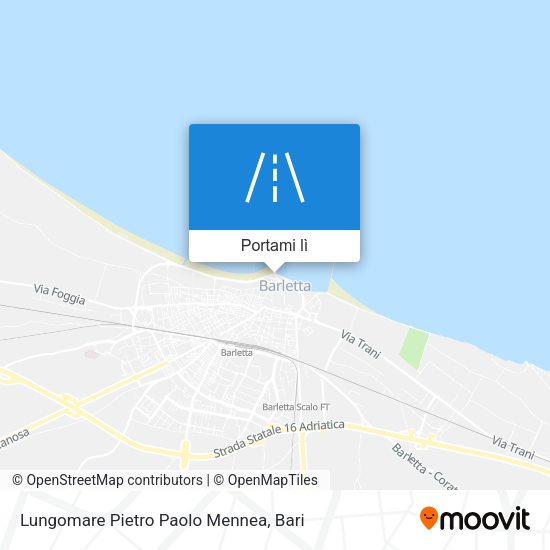 Mappa Lungomare Pietro Paolo Mennea