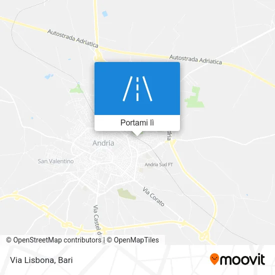 Mappa Via Lisbona