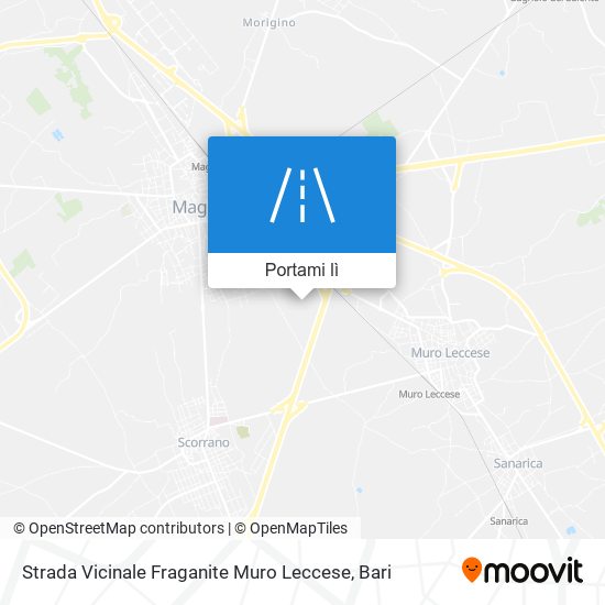 Mappa Strada Vicinale Fraganite Muro Leccese