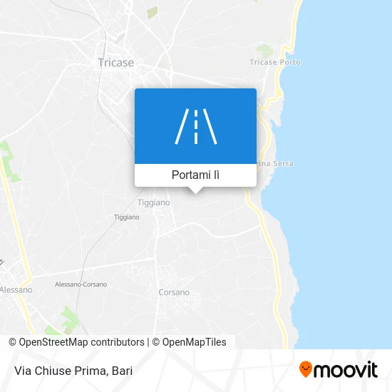 Mappa Via Chiuse Prima