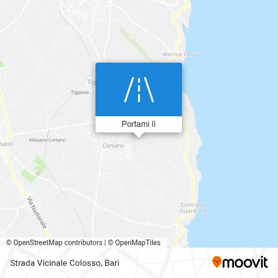 Mappa Strada Vicinale Colosso