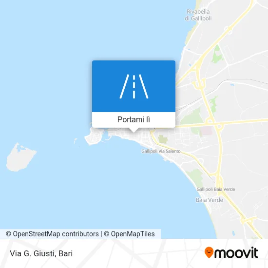 Mappa Via G. Giusti