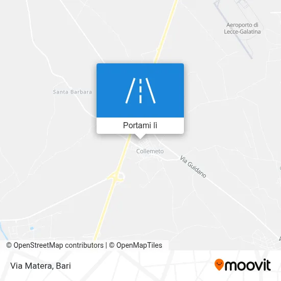 Mappa Via Matera