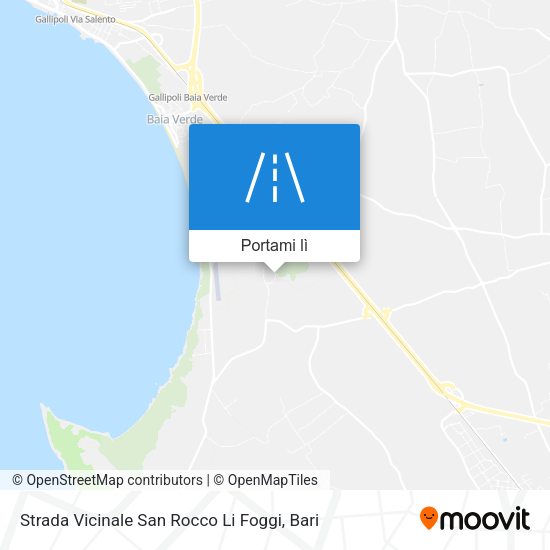 Mappa Strada Vicinale San Rocco Li Foggi