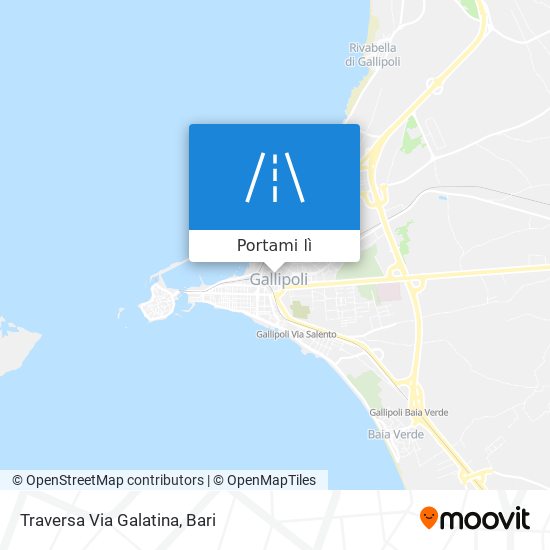 Mappa Traversa Via Galatina