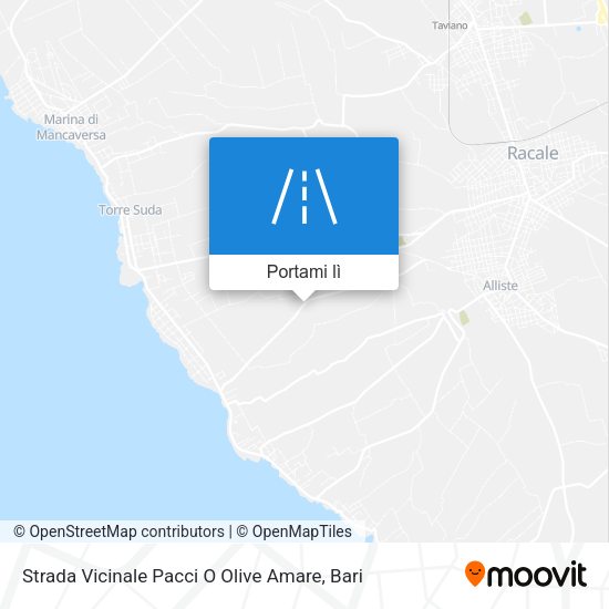 Mappa Strada Vicinale Pacci O Olive Amare