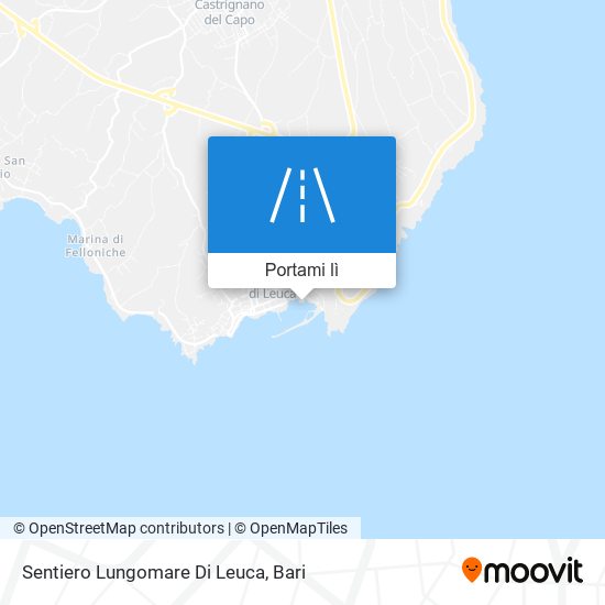 Mappa Sentiero Lungomare Di Leuca