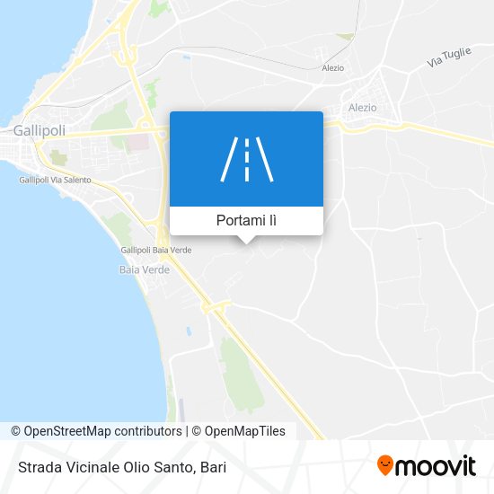 Mappa Strada Vicinale Olio Santo