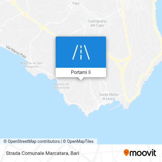 Mappa Strada Comunale Marcatara