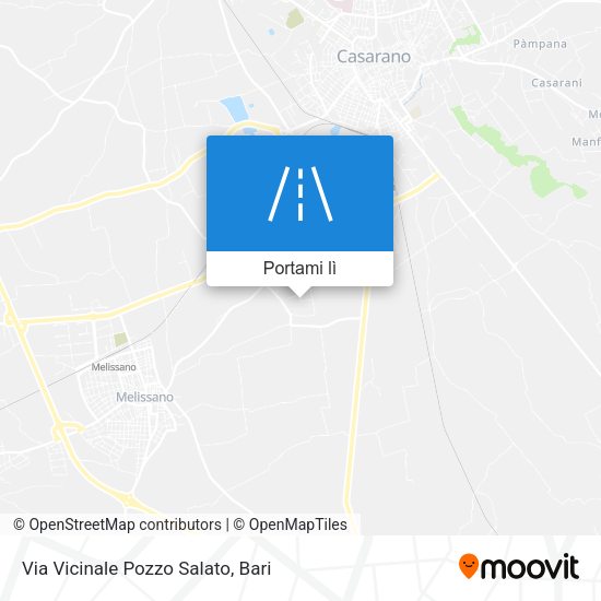 Mappa Via Vicinale Pozzo Salato