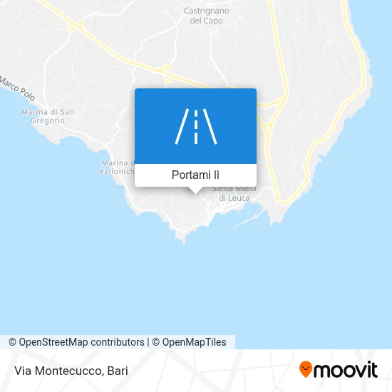 Mappa Via Montecucco