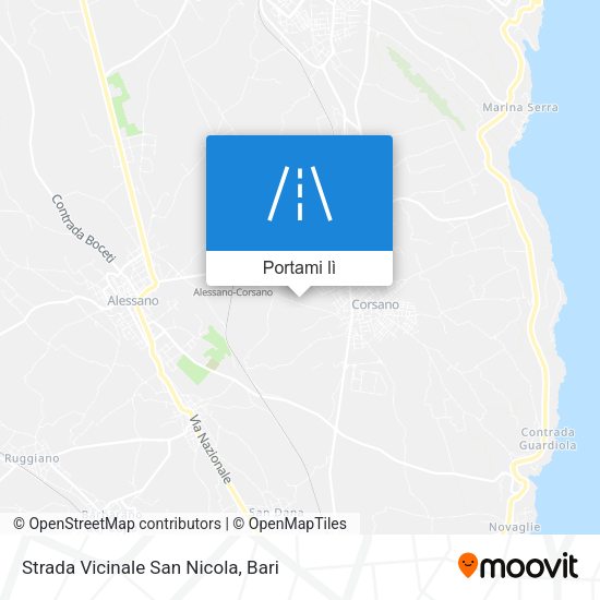Mappa Strada Vicinale San Nicola