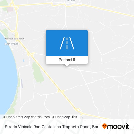 Mappa Strada Vicinale Rao-Castellana-Trappeto-Rossi