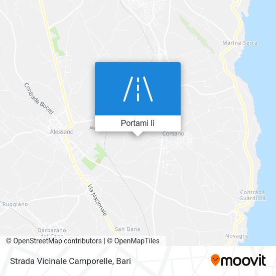Mappa Strada Vicinale Camporelle