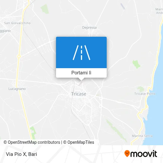Mappa Via Pio X