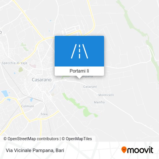 Mappa Via Vicinale Pampana