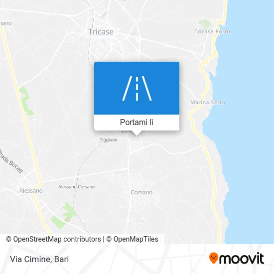 Mappa Via Cimine