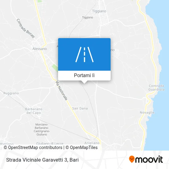 Mappa Strada Vicinale Garavetti 3